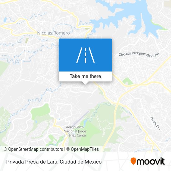 Privada Presa de Lara map
