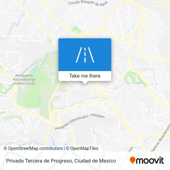 Privada Tercera de Progreso map