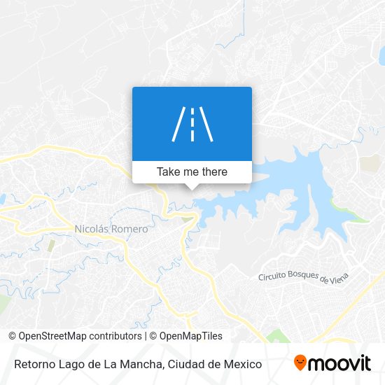 Retorno Lago de La Mancha map