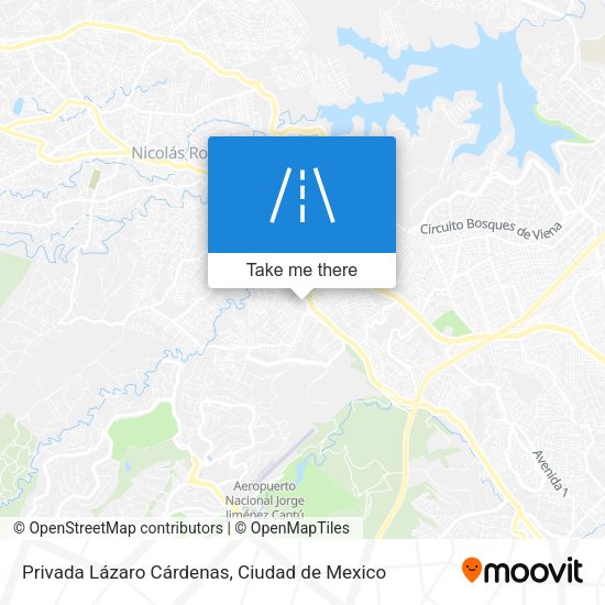 Privada Lázaro Cárdenas map