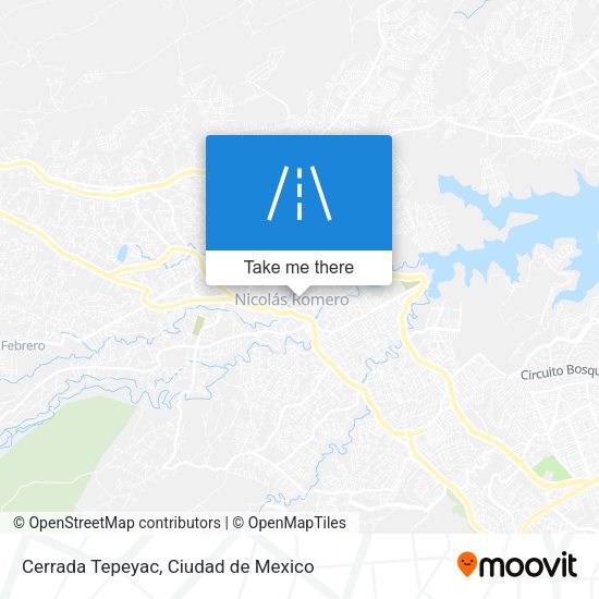 Cerrada Tepeyac map