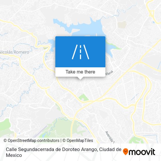 Mapa de Calle Segundacerrada de Doroteo Arango