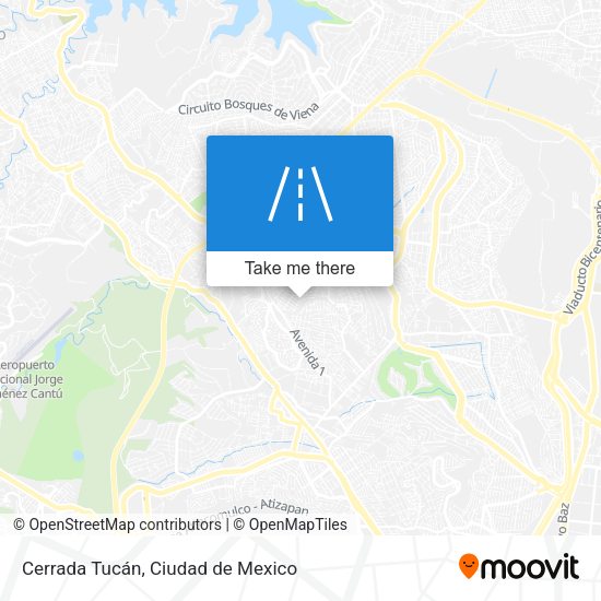 Cerrada Tucán map