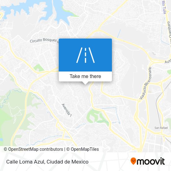 Calle Loma Azul map