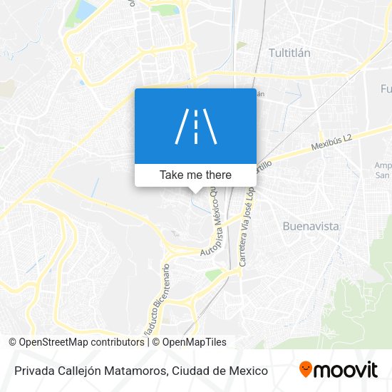 Mapa de Privada Callejón Matamoros