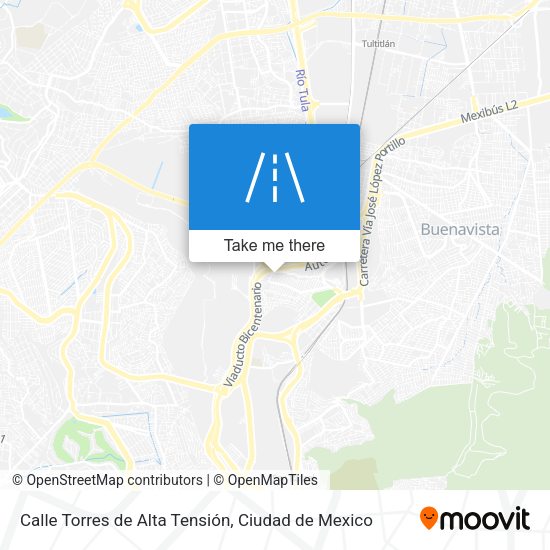 Calle Torres de Alta Tensión map