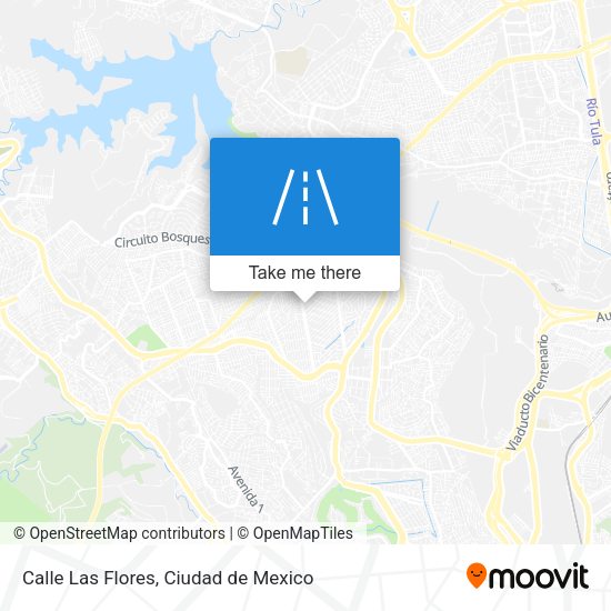 Mapa de Calle Las Flores