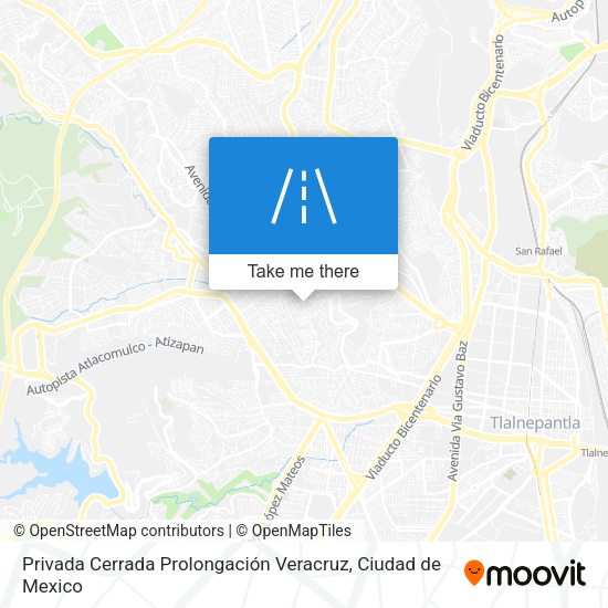 Mapa de Privada Cerrada Prolongación Veracruz