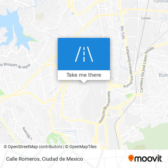 Calle Romeros map