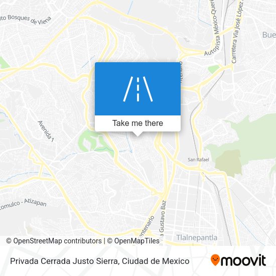 Privada Cerrada Justo Sierra map