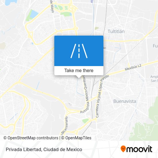 Privada Libertad map
