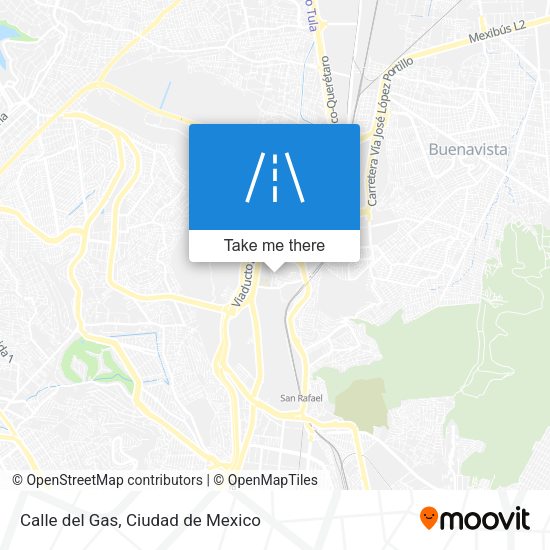 Mapa de Calle del Gas
