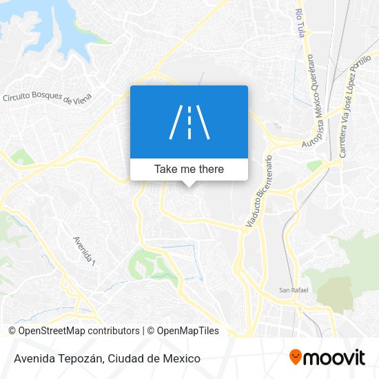 Avenida Tepozán map