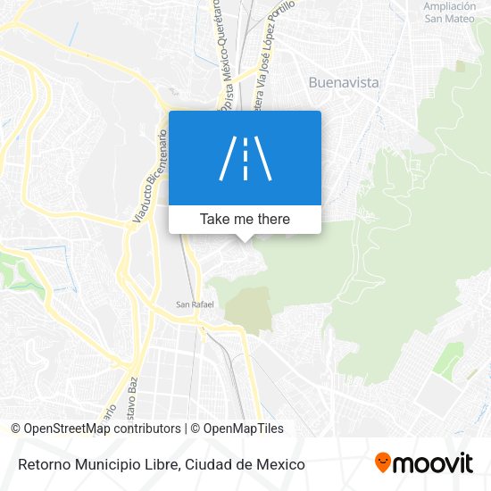 Retorno Municipio Libre map