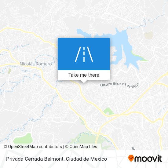 Mapa de Privada Cerrada Belmont