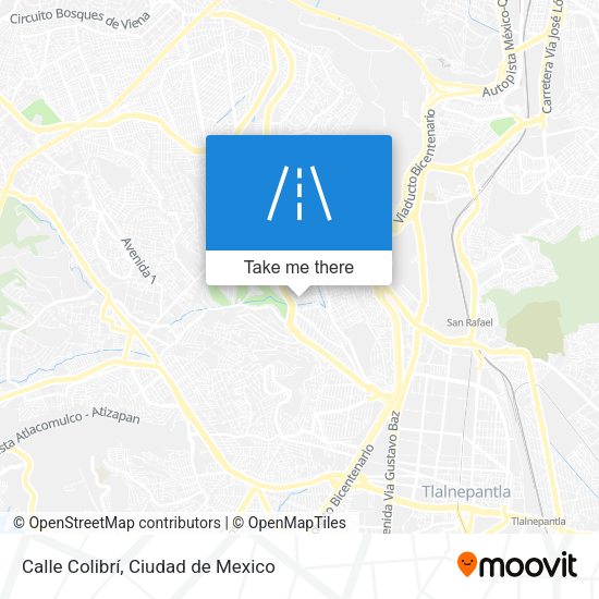 Calle Colibrí map