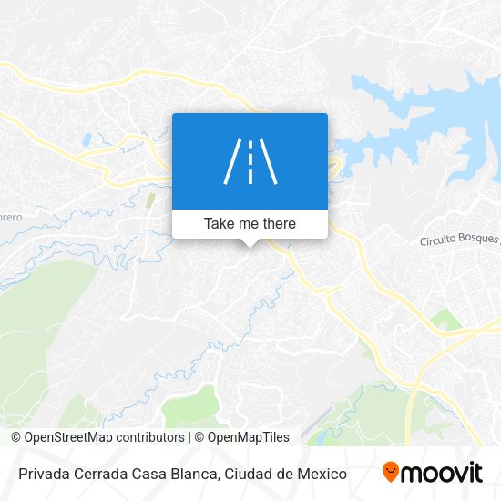 Mapa de Privada Cerrada Casa Blanca