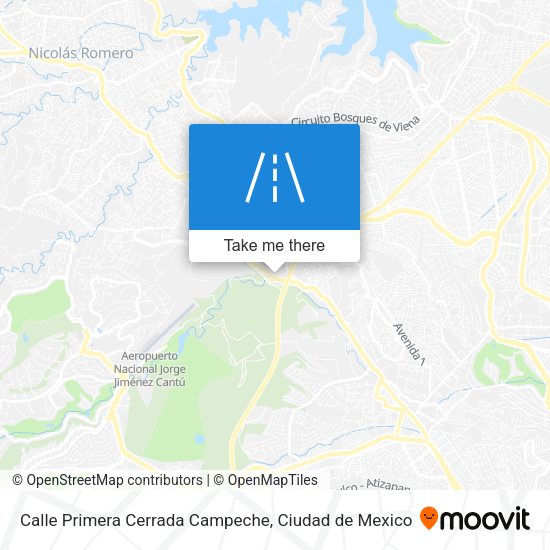 Calle Primera Cerrada Campeche map