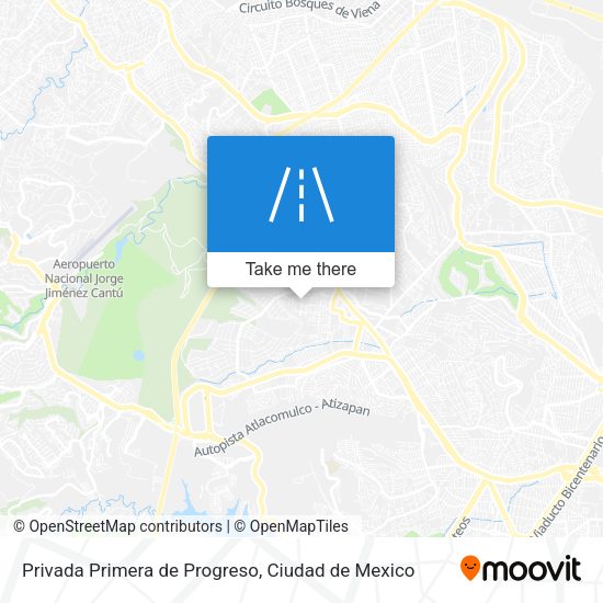 Mapa de Privada Primera de Progreso
