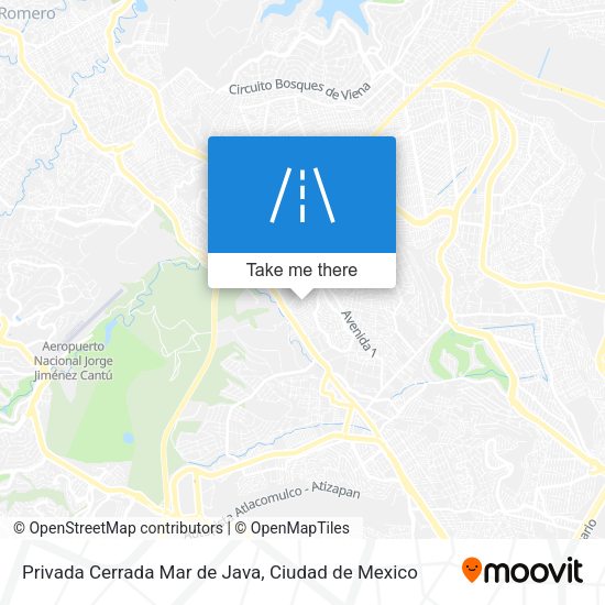 Privada Cerrada Mar de Java map