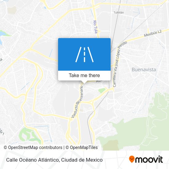 Mapa de Calle Océano Atlántico