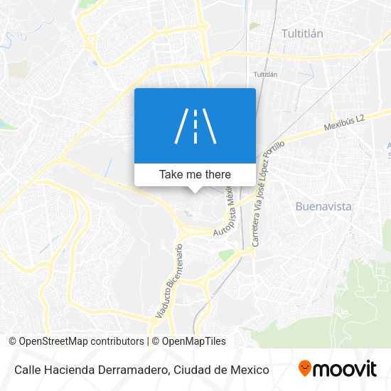 Mapa de Calle Hacienda Derramadero