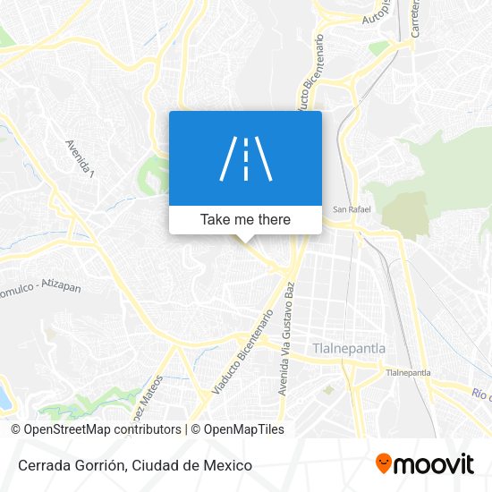 Cerrada Gorrión map