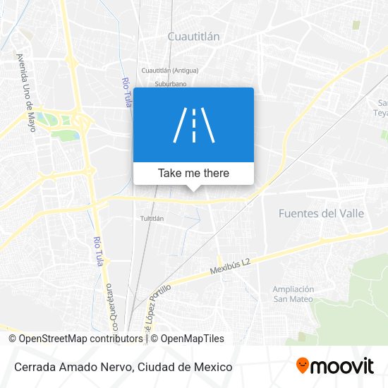 Mapa de Cerrada Amado Nervo