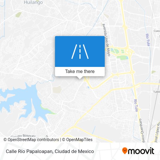 Mapa de Calle Río Papaloapan