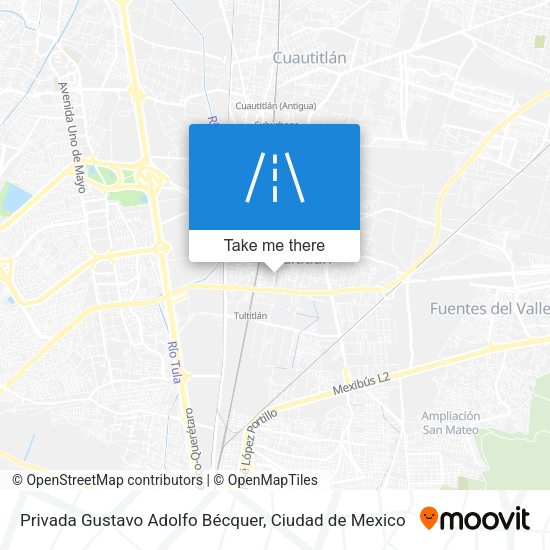 Privada Gustavo Adolfo Bécquer map