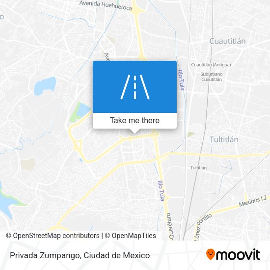 Privada Zumpango map