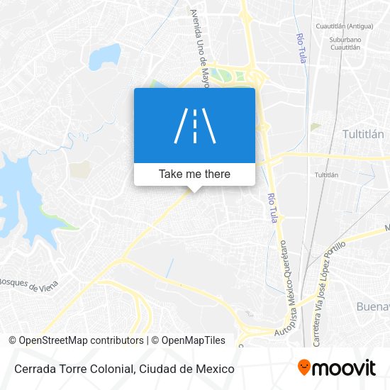 Cerrada Torre Colonial map