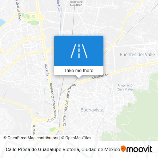 Calle Presa de Guadalupe Victoria map