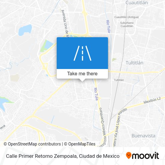 Calle Primer Retorno Zempoala map