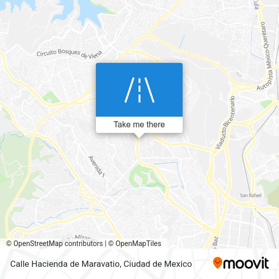 Mapa de Calle Hacienda de Maravatio