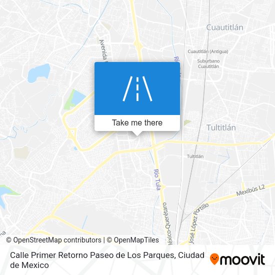 Calle Primer Retorno Paseo de Los Parques map