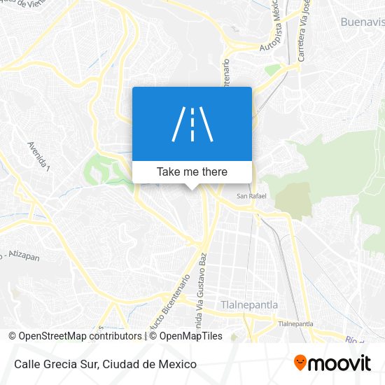 Calle Grecia Sur map