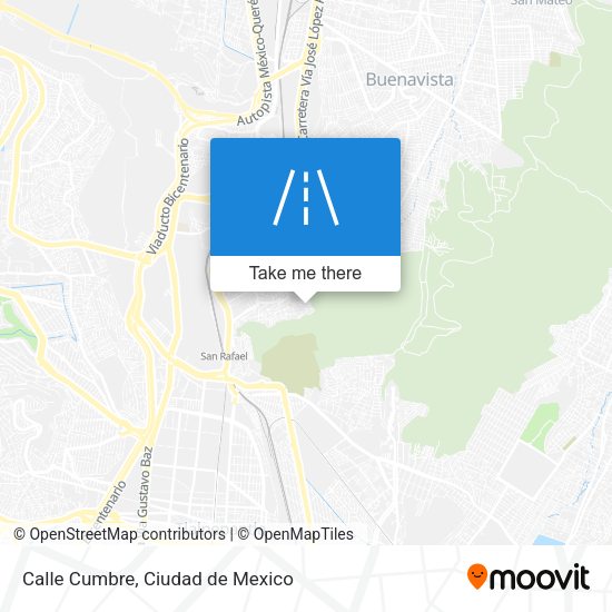 Mapa de Calle Cumbre