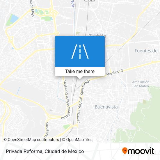 Privada Reforma map