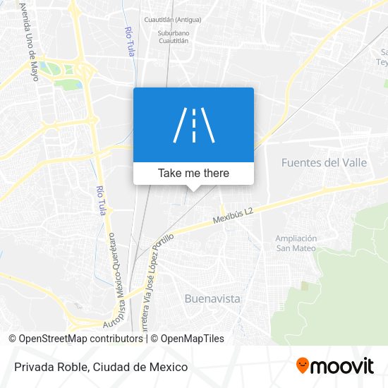 Privada Roble map