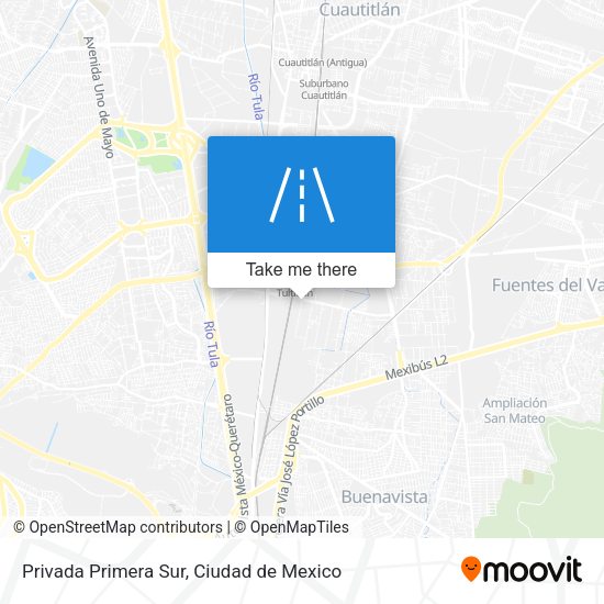 Privada Primera Sur map