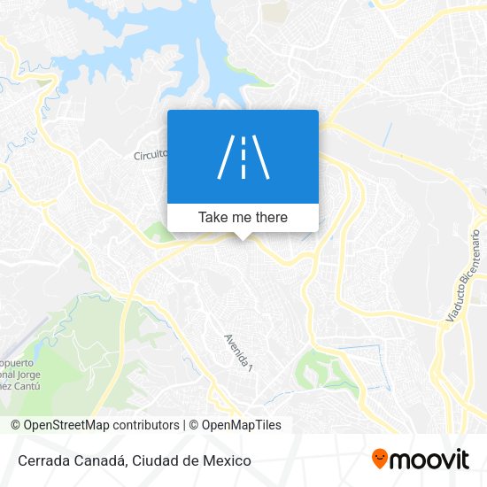 Cerrada Canadá map