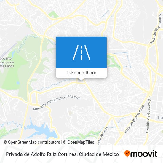 Privada de Adolfo Ruíz Cortines map