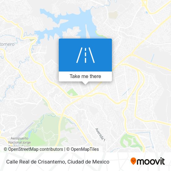 Mapa de Calle Real de Crisantemo