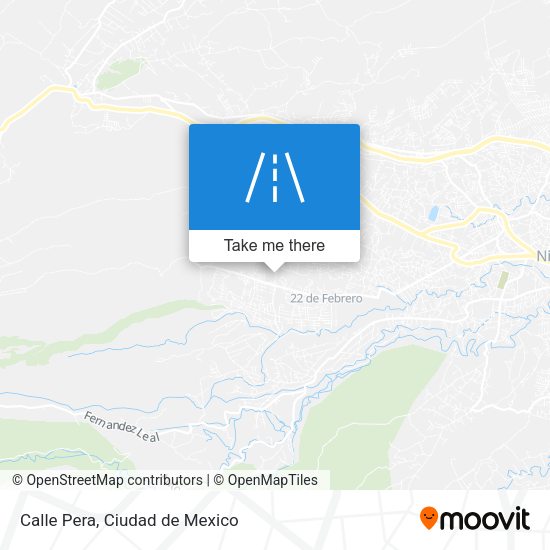 Mapa de Calle Pera