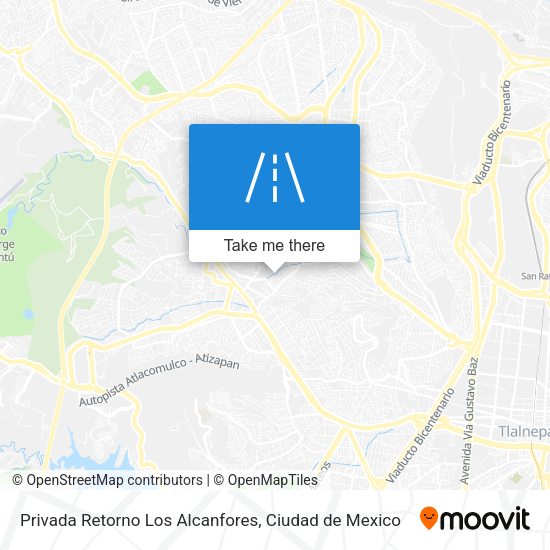 Mapa de Privada Retorno Los Alcanfores