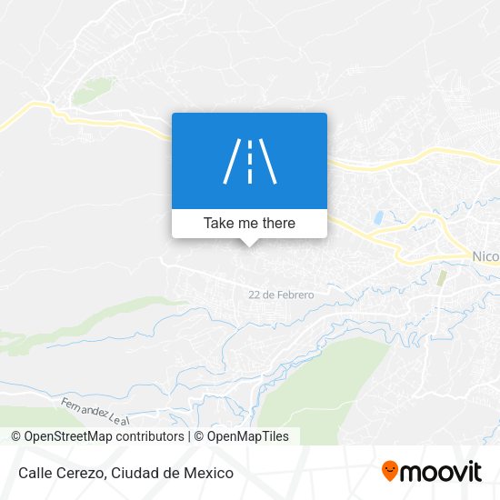 Mapa de Calle Cerezo