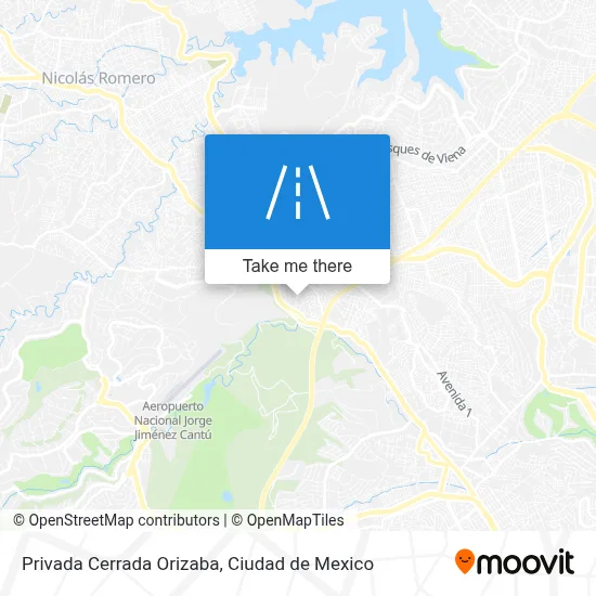 Privada Cerrada Orizaba map
