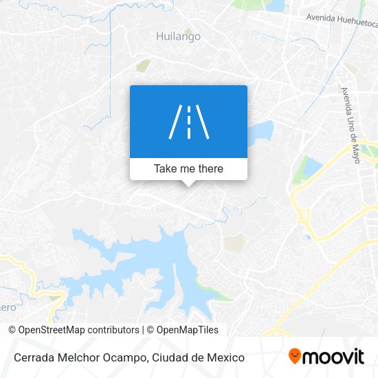 Mapa de Cerrada Melchor Ocampo