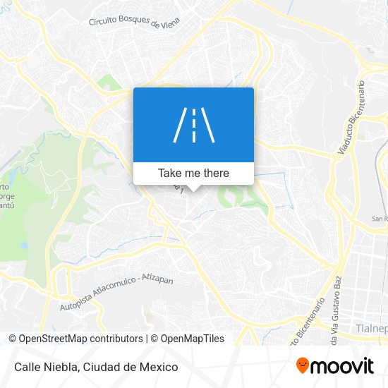 Calle Niebla map